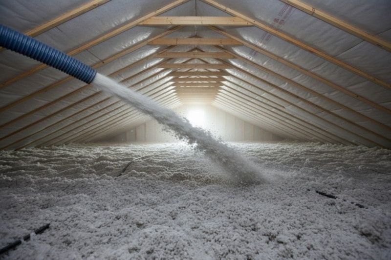 Fiberglass Insulation Blowing